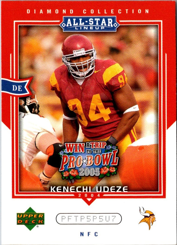 2004 Upper Deck Diamond Collection All-Star Lineup Promo Kenechi Udeze #AS18