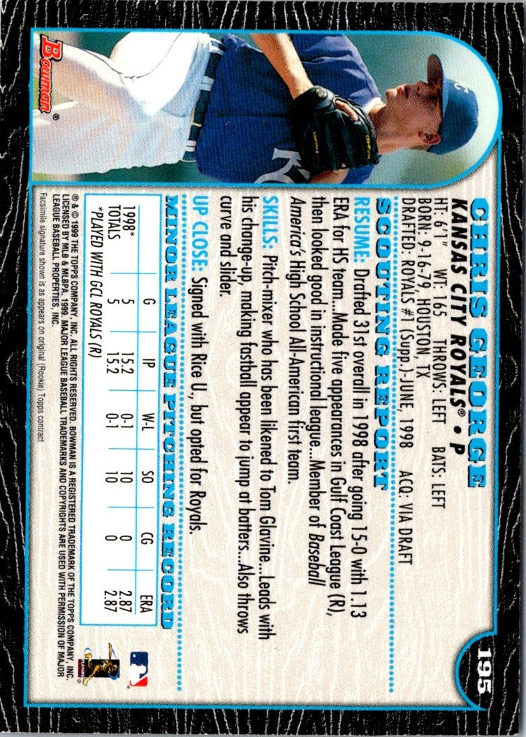 1999 Bowman Chris George