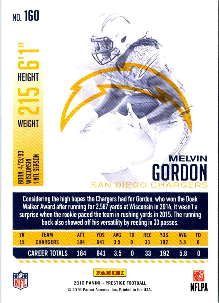 2016 Panini Prestige Melvin Gordon