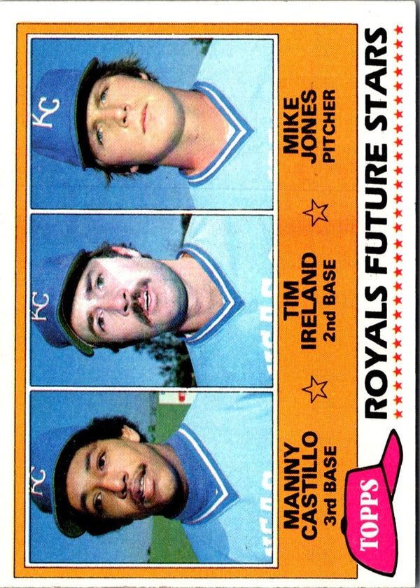 1981 Topps Royals Future Stars - Manny Castillo/Tim Ireland/Mike Jones #66 Rookie