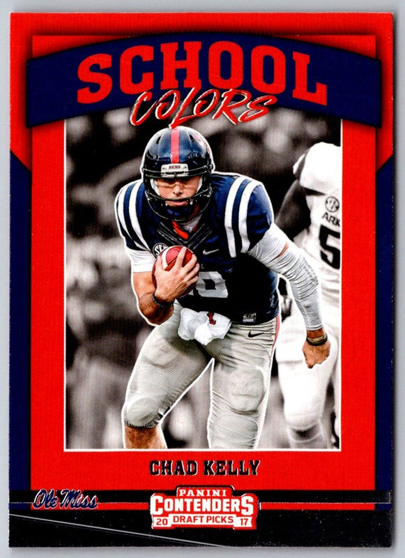2017 Panini Contenders Draft Picks School Colors Chad Kelly #13