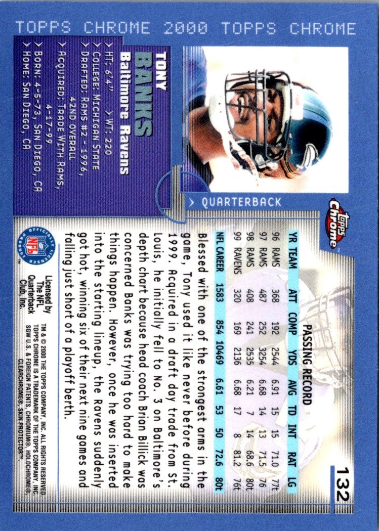 2000 Topps Chrome Tony Banks