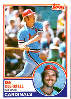 1983 Topps Ken Oberkfell #206 EX