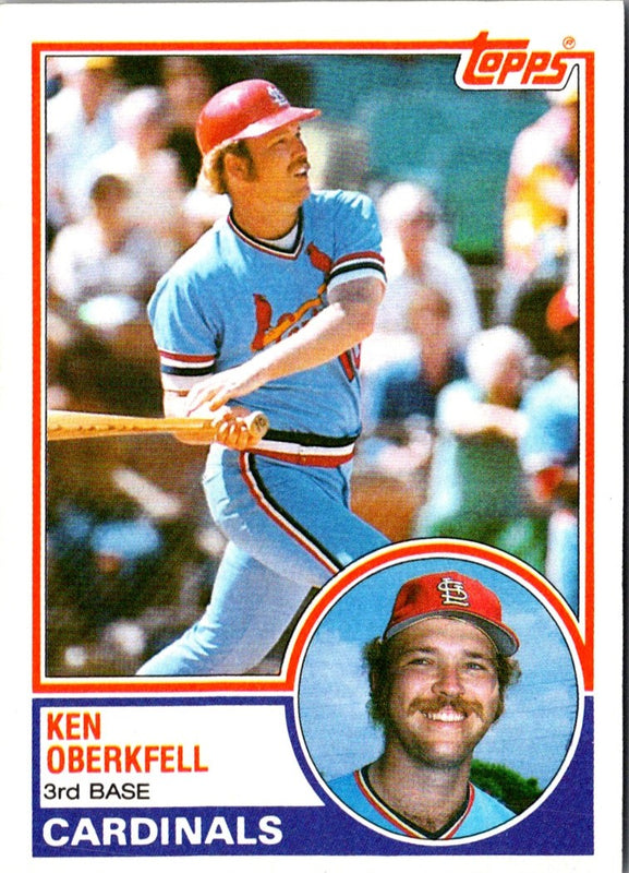 1983 Topps Ken Oberkfell #206 EX