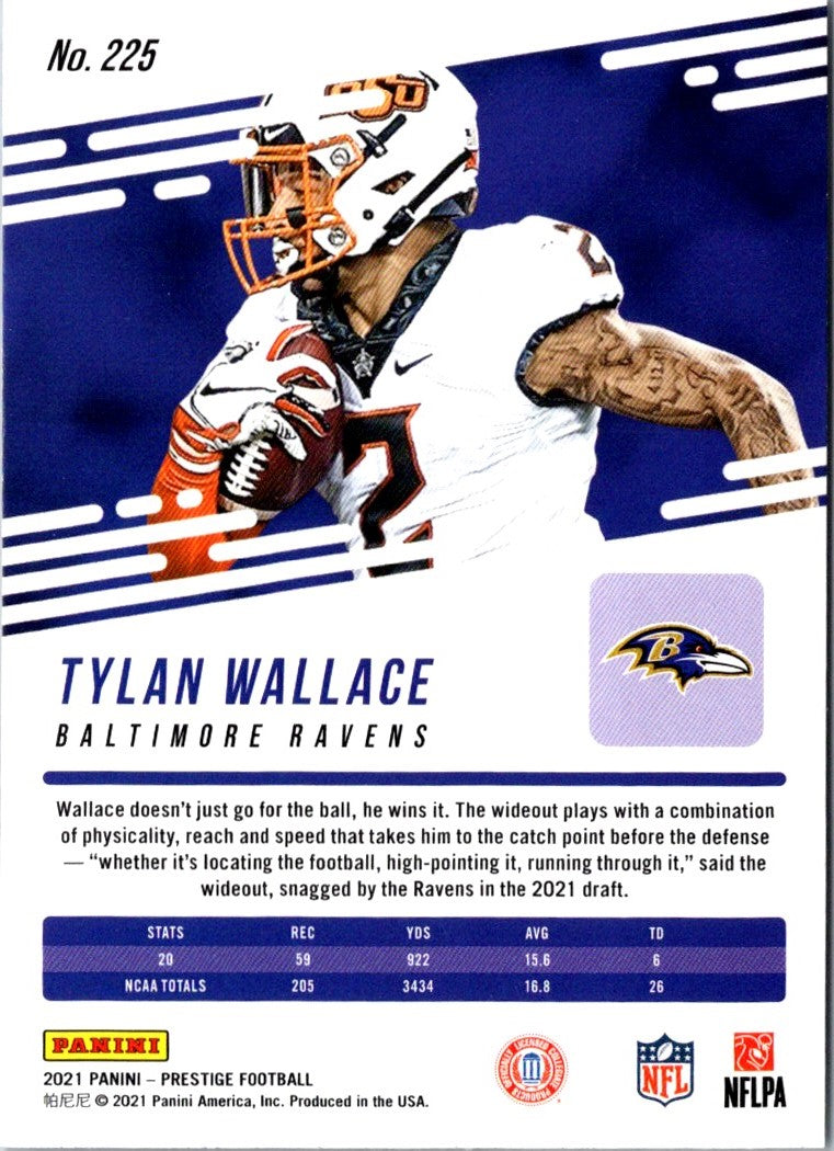 2021 Panini Prestige Tylan Wallace