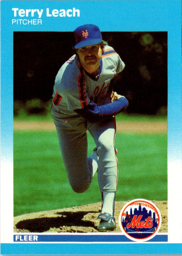 1987 Fleer Update Glossy Terry Leach #U-62