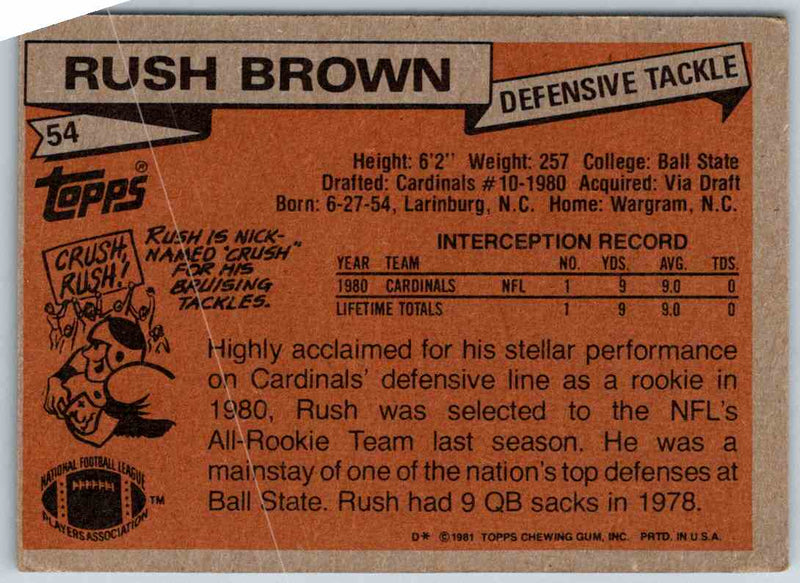 2011 Topps Football Rush Brown
