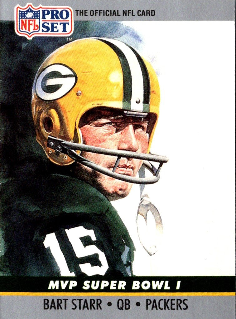 1990 Pro Set Super Bowl MVP Collectibles Bart Starr