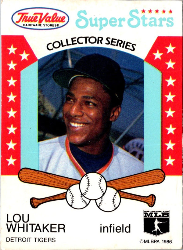 1984 Fleer Star Stickers Lou Whitaker #30