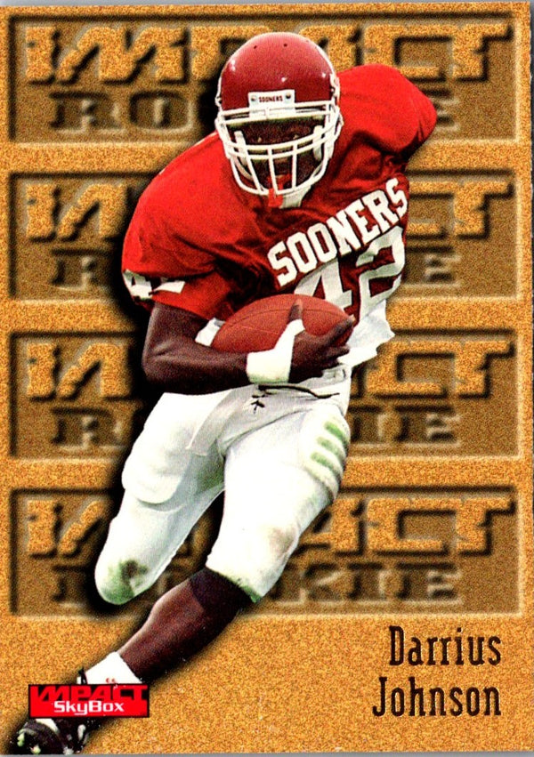 1996 SkyBox Impact Darrius Johnson #168 Rookie