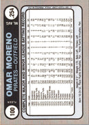 1981 Fleer Star Stickers Omar Moreno