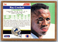 1991 Score Ray Crockett #34