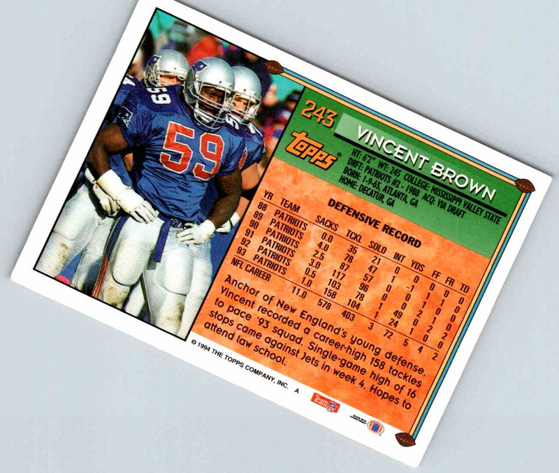 1994 Topps Vincent Brown