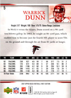 2007 Upper Deck First Edition Warrick Dunn #5