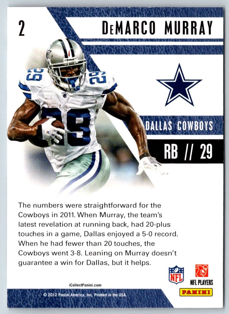 2012 Panini NFL Player of the Day DeMarco Murray