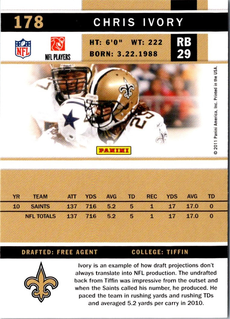 2011 Score Chris Ivory