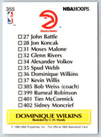 1990 Hoops Dominique Wilkins #355