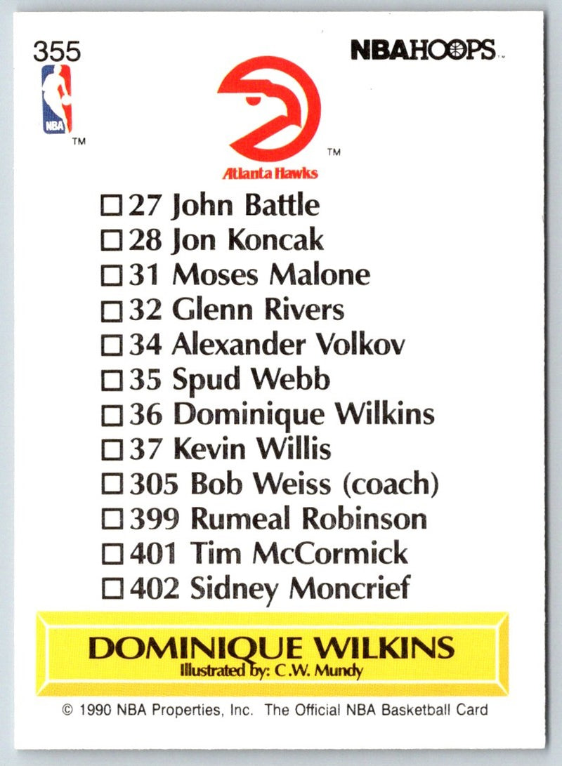 1990 Hoops Dominique Wilkins