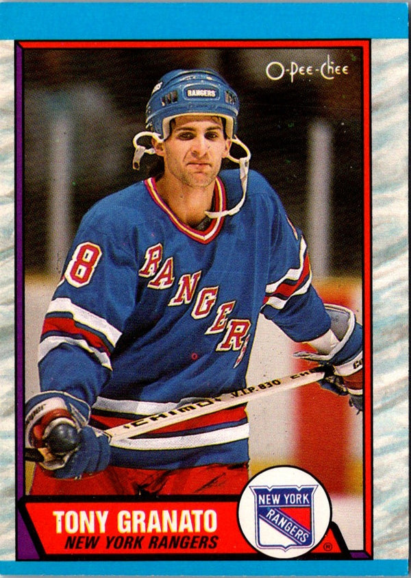 1989 O-Pee-Chee Tony Granato #161 Rookie