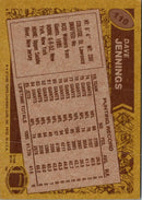 1986 Topps Dave Jennings