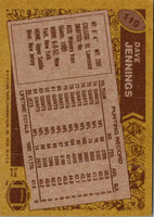 1986 Topps Dave Jennings #110
