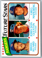 1980 Topps Rangers Future Stars - Brian Allard/Jerry Don Gleaton/Greg Mahlberg #673 Rookie