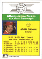 1990 CMC Albuquerque Dukes Adam Brown #14