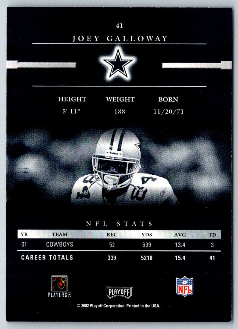 2002 Playoff Prestige Joey Galloway