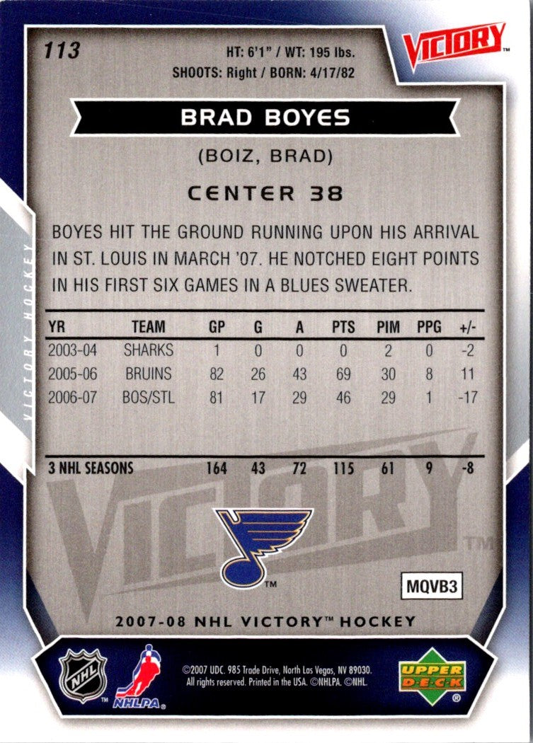 2006 Upper Deck Brad Boyes