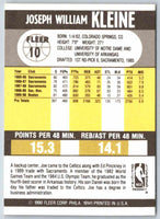 1990 Fleer Joe Kleine #10