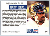 1991 Proset World League Theo Adams #69