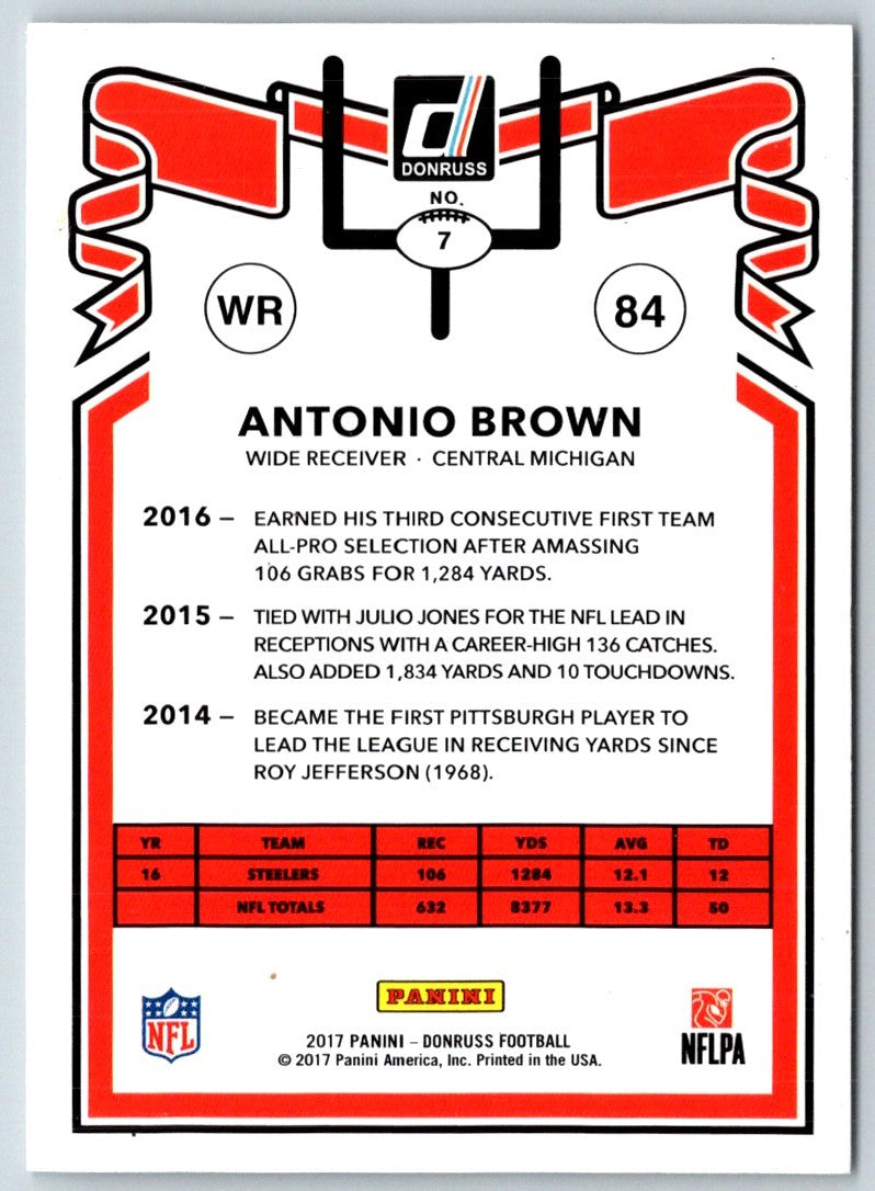 2017 Donruss 1981 Tribute Antonio Brown