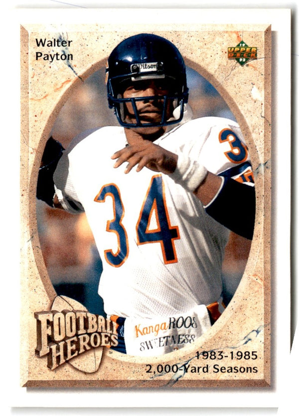 1992 Upper Deck Football Heroes Walter Payton Walter Payton #23