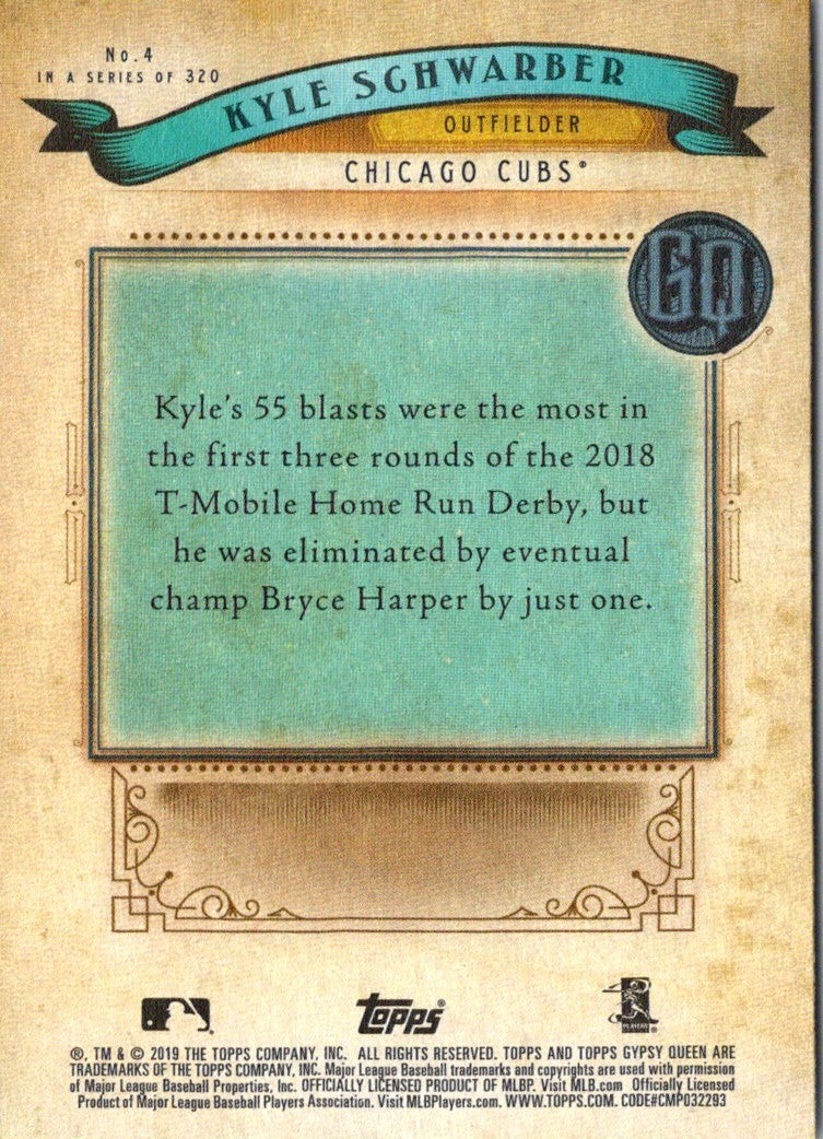 2019 Topps Gallery Kyle Schwarber