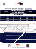 2006 Leaf Rookies & Stars Longevity Deion Branch #63