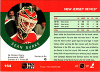 1990 Pro Set Sean Burke #164