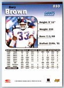 1999 Donruss Elite Gary Brown