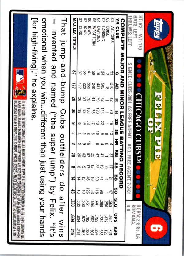 2008 Topps Felix Pie #6