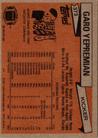 1981 Topps Garo Yepremian #373