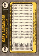 1981 Fleer Gary Alexander