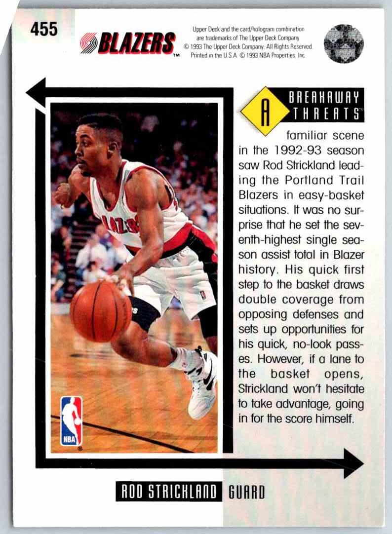 1993 Upper Deck Rod Strickland