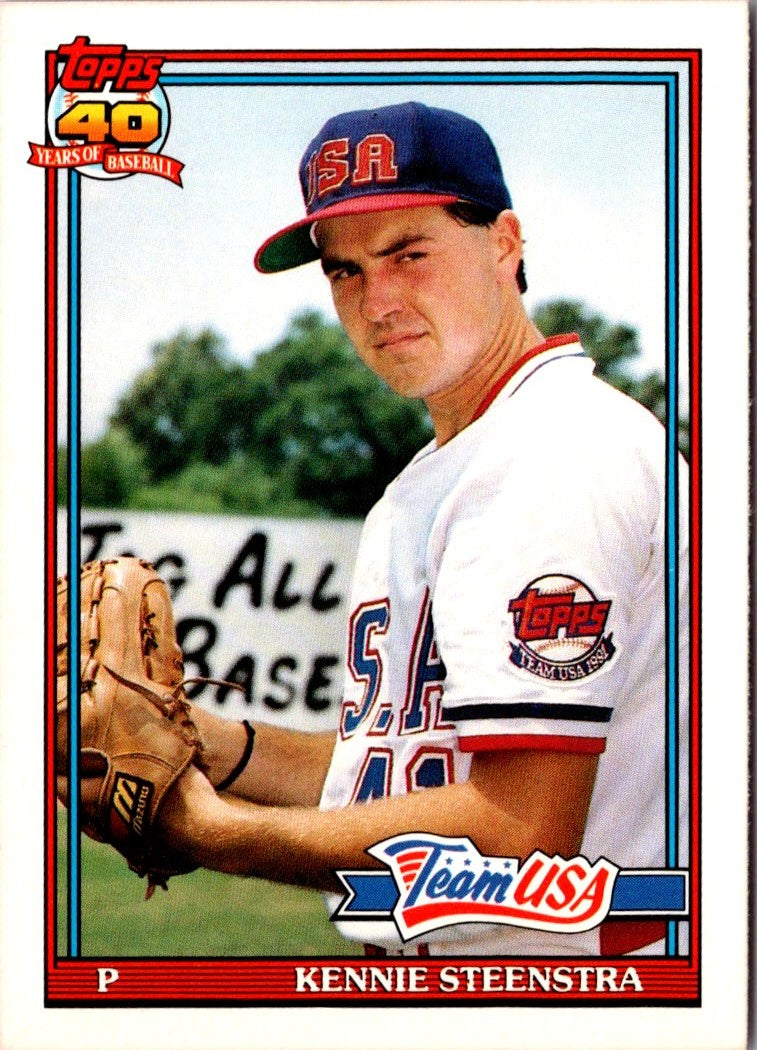 1991 Topps Traded Kennie Steenstra