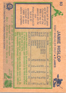 1983 O-Pee-Chee Jamie Hislop