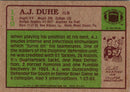 1984 Topps A.J. Duhe