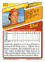 1993 Topps Gold Keith Brown #823