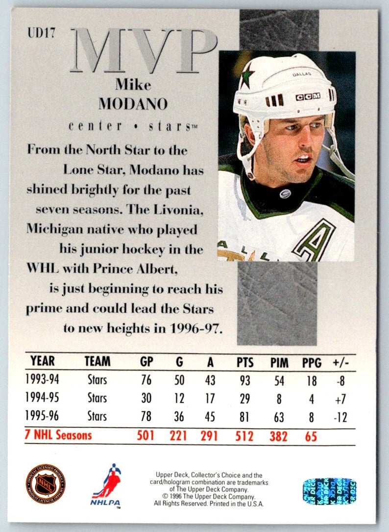 1996 Collector's Choice MVP Mike Modano