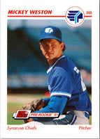 1991 Line Drive AAA Mickey Weston #521