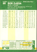 1987 Fleer Star Stickers Bob Ojeda