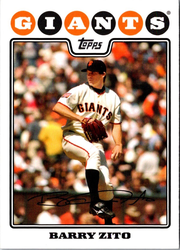 2008 Topps San Francisco Giants Emerald Nuts Barry Zito #SFG28