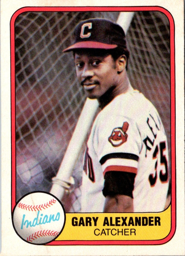 1981 Fleer Gary Alexander #398